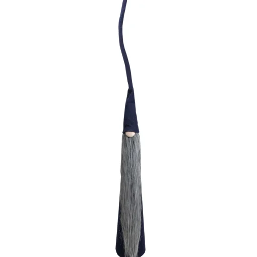 Sale Tall Cone Gnome with Long Beard Christmas Figure - 32" - Navy Blue and Gray Gnomes