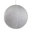 Sale Tinsel Inflatable Christmas Ball Ornament Outdoor Commercial Decoration - 19.5" - Silver Commercial