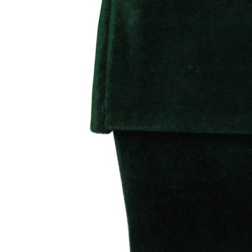 Discount Traditional Velvet Hanging Christmas Stocking - 19" - Green Stockings