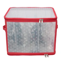 New Transparent Zip Up Christmas Light Storage Box - 12.5" Storage