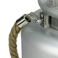 Best Tree Silhouette Mercury Glass Christmas Pillar Candle Holder - 9.5" - Silver and Gray Candle Holders