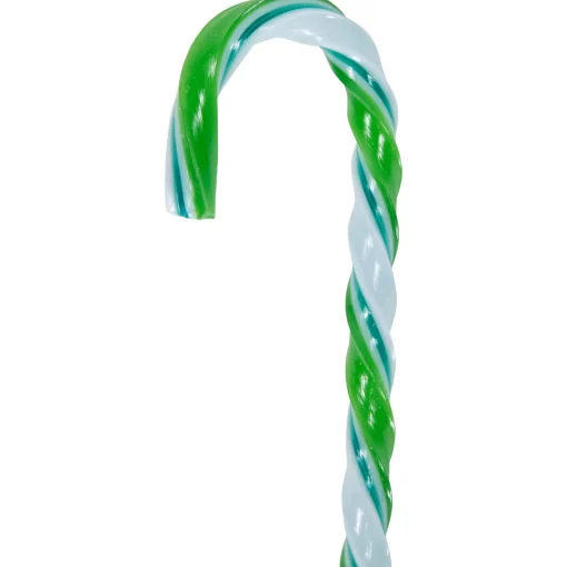 Sale Twist Candy Cane Christmas Ornaments - 6" - Green and White - 12 ct Food & Beverage