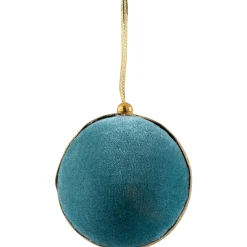 Sale Velour Christmas Ball Ornament - 3.25