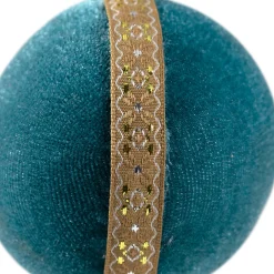 Sale Velour Christmas Ball Ornament - 3.25