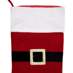 New Velveteen Santa Claus Belt Buckle Commercial Christmas Stocking - 48