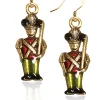 Best Christmas Nutcracker Charm Earrings | Silver or Gold Finish | Handmade in USA Costumes