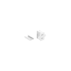 New White Female Quick Zip Plug For SPT-1 18 Wire Gauge 8 Amps Accessories