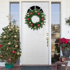 Clearance Winona Fir Artificial Christmas Wreath, 20-Inch, Unlit Unlit