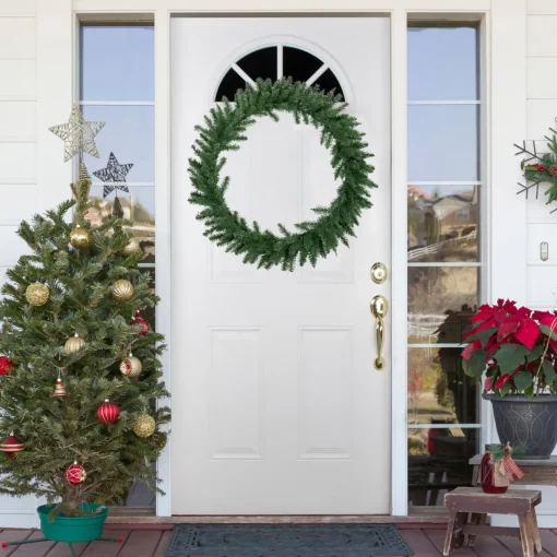 Hot Winona Fir Artificial Christmas Wreath, 36-Inch, Unlit Unlit
