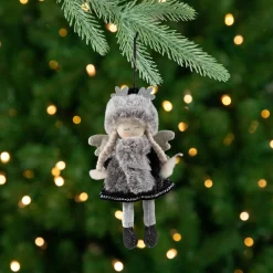 Outlet Winter Girl Angel Hanging Christmas Figure Ornament - 8.5" Angels & Cherubs