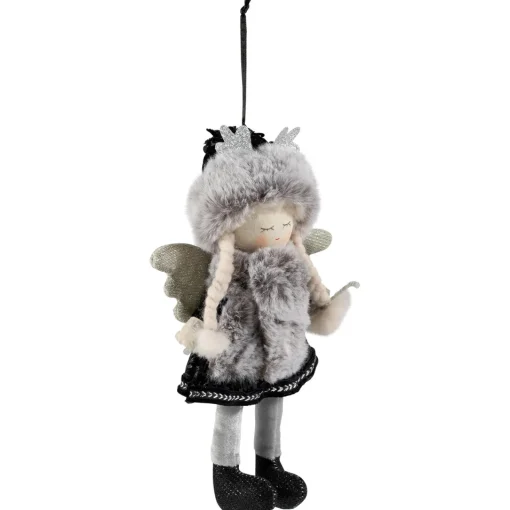 Outlet Winter Girl Angel Hanging Christmas Figure Ornament - 8.5" Angels & Cherubs