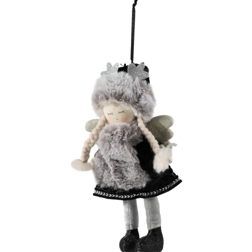 Outlet Winter Girl Angel Hanging Christmas Figure Ornament - 8.5" Angels & Cherubs