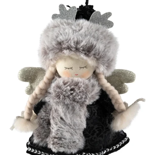 Outlet Winter Girl Angel Hanging Christmas Figure Ornament - 8.5" Angels & Cherubs