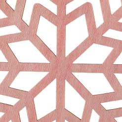 Outlet Wooden Snowflake Christmas Ornaments - 4.75